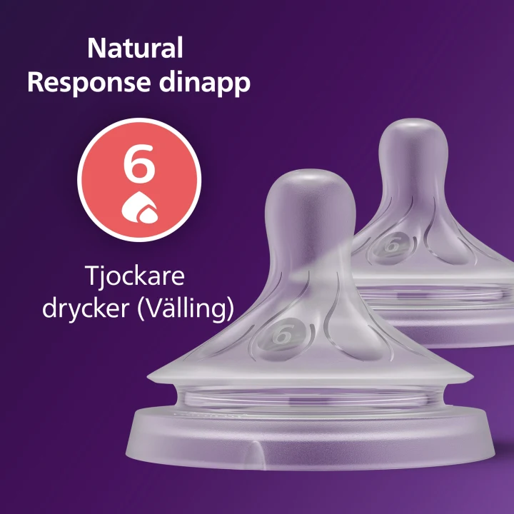 Philips Avent Natural Response Dinapp flöde 6 (välling) 2-pack Philips Avent