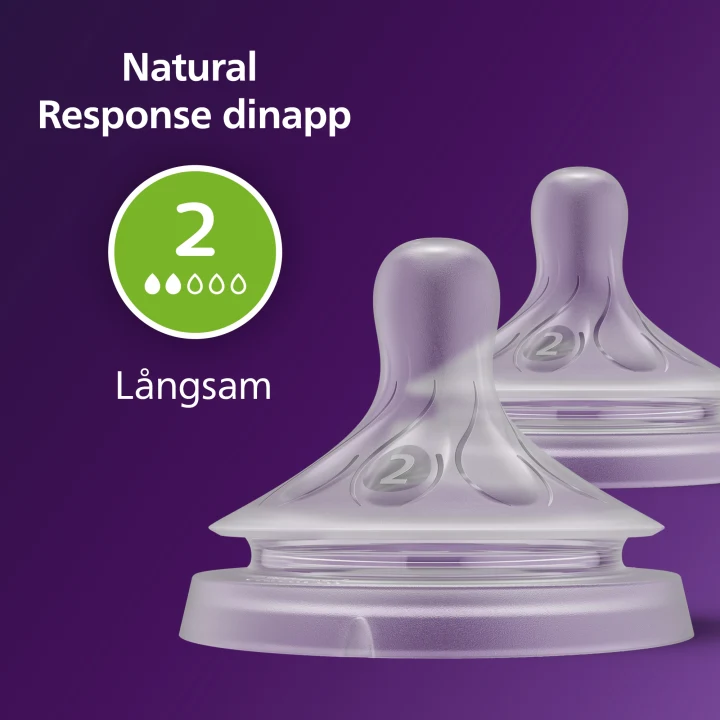 Philips Avent Natural Response Dinapp flöde 2 2-pack Philips Avent