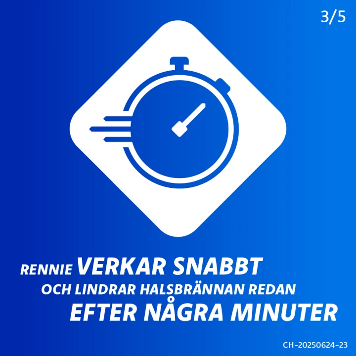 Rennie tuggtablett 680 mg/80 mg 96 st Rennie