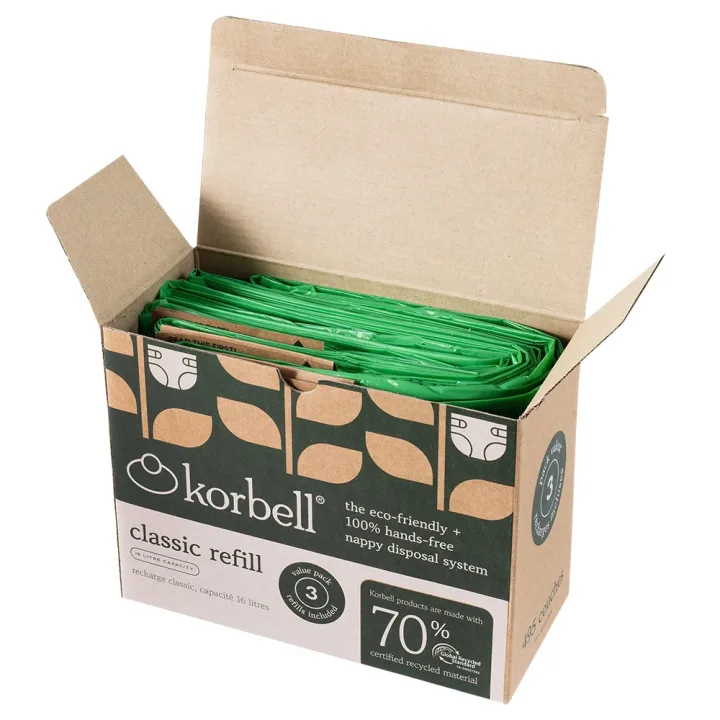 Korbell Refill Till Blöjhink Classic 16 Liter 3-pack Korbell