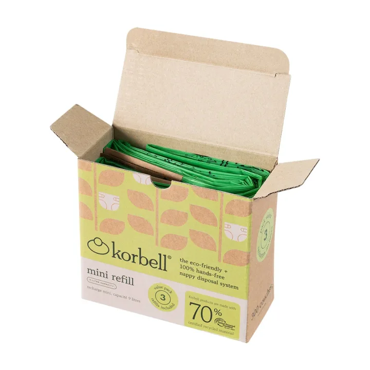 Korbell Refill Till Blöjhink Mini 9 Liter 3-pack Korbell