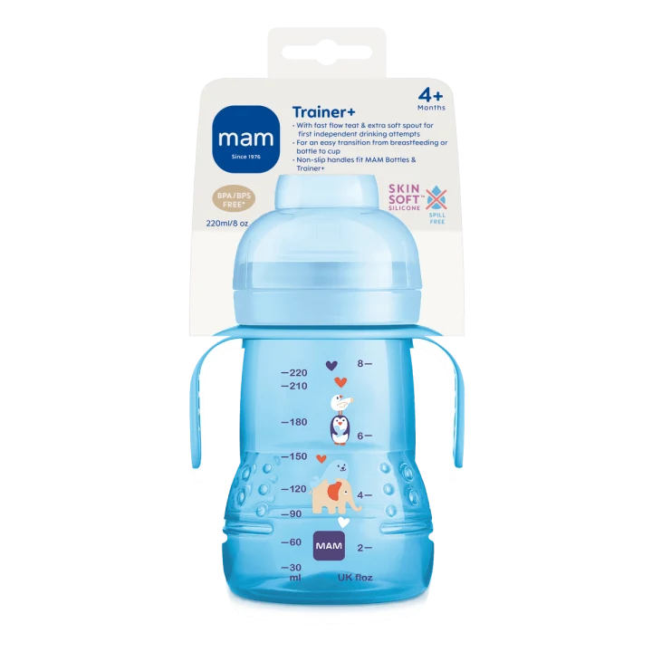 MAM Trainer 4 mån+ 220 ml Blå Mam