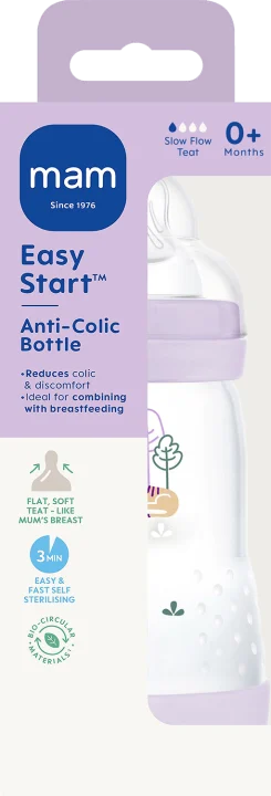 MAM Easy Start Anti-Colic Nappflaska Rosa 260ml Mam