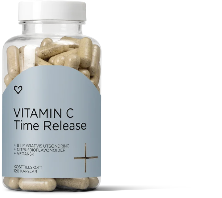 Hjärtats+ Vitamin C Time Release Kapsel 120st Hjärtats