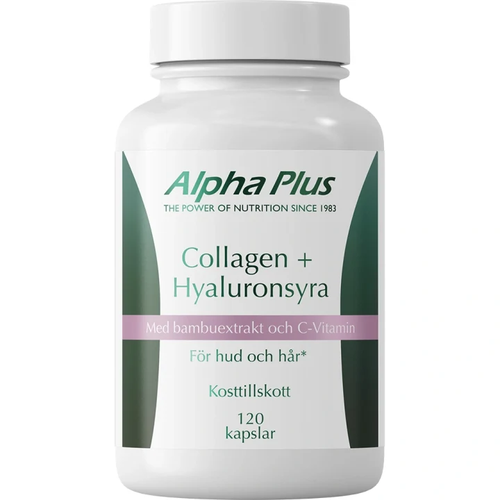 Alpha Plus Collagen + Hyaluronsyra 120 kapslar Alpha Plus