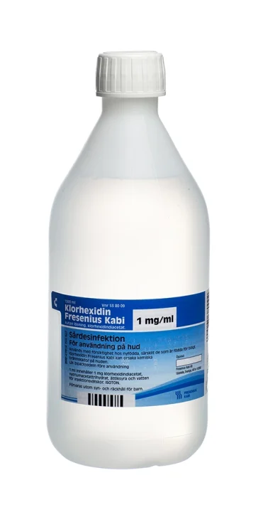 Klorhexidin Fresenius Kabi kutan lösning 1 mg/ml 1000 ml Fresenius
