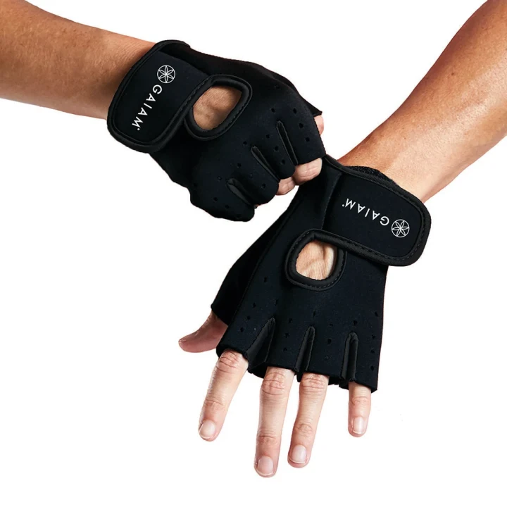 Gaiam Fitness Glove Black-Black S/M Gaiam