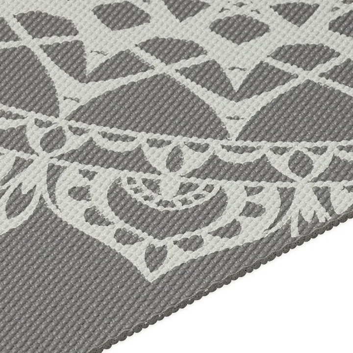 Gaiam Dark Greige Marrakesh Yoga Mat 5 mm Printed Gaiam