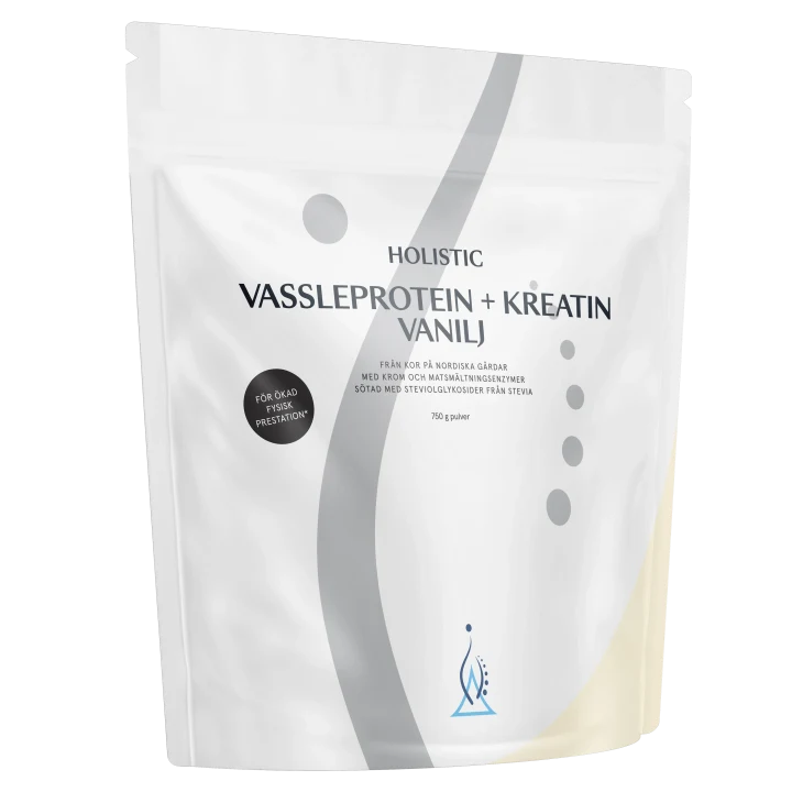 Holistic Vassleprotein + Kreatin Vanilj  750 g Holistic