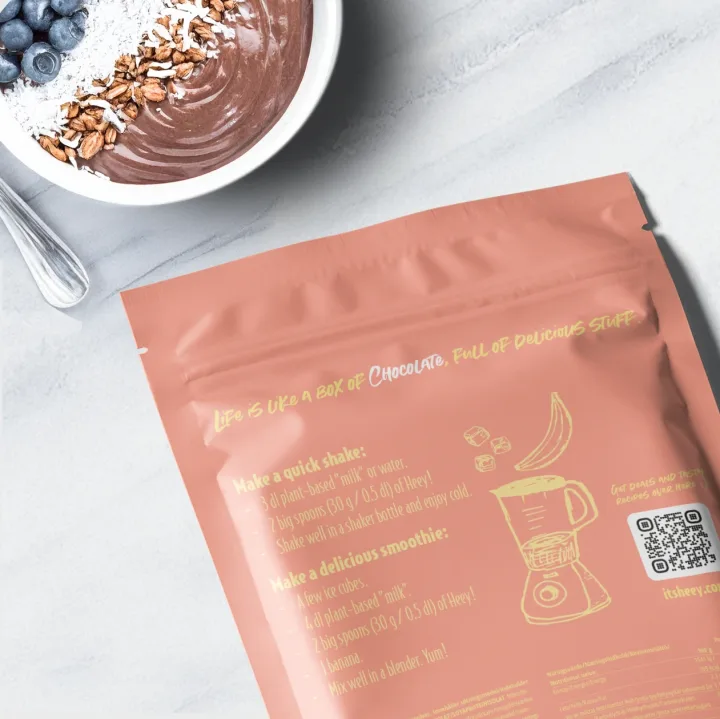 Heey! Veganskt Protein Choklad 500 g Heey!