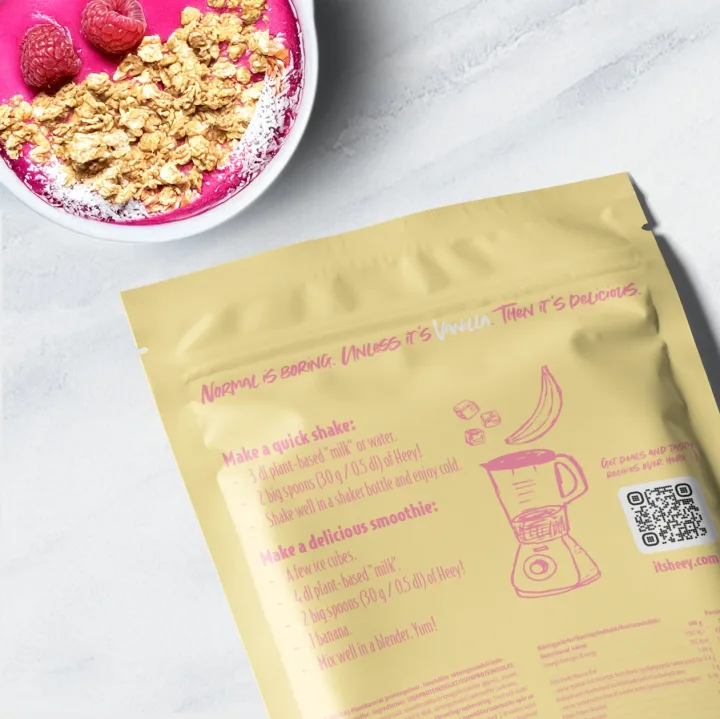 Heey! Veganskt Protein Vanilj 500 g Heey!