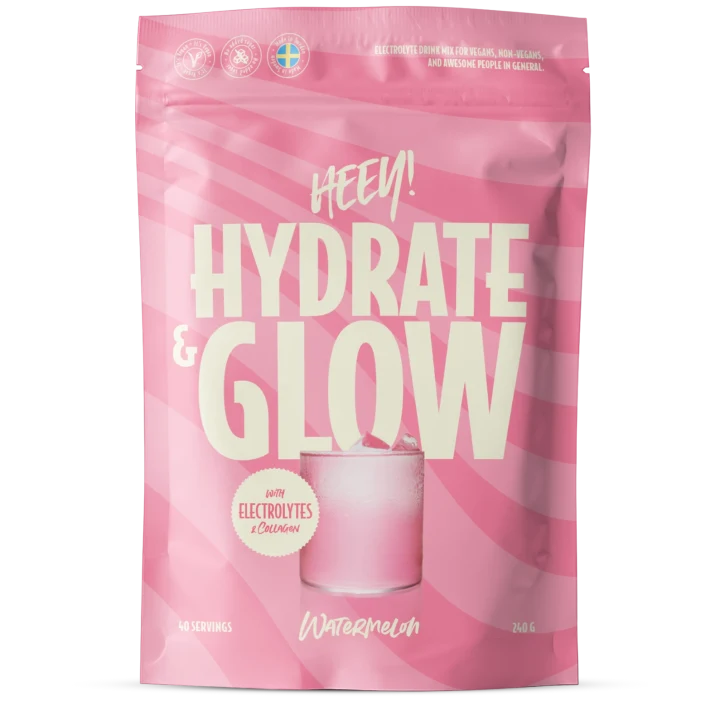 Heey! Hydrate & Glow Elektrolyter Vattenmelon 240 g Heey!