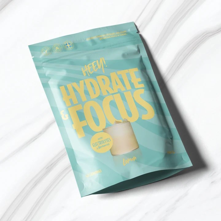Heey! Hydrate & Focus Elektrolyter Citron 240 g Heey!