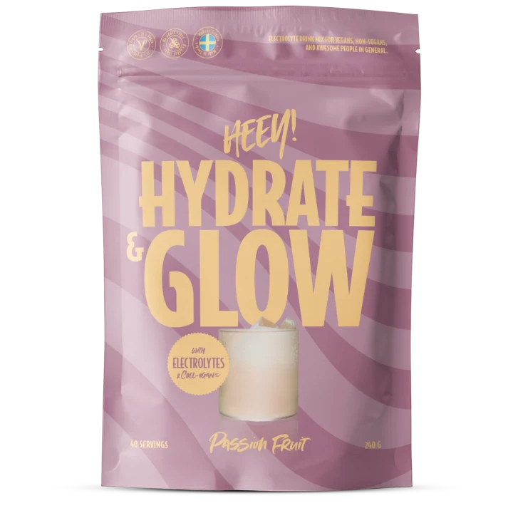 Heey! Hydrate & Glow Elektrolyter Passionsfrukt 240 g Heey!