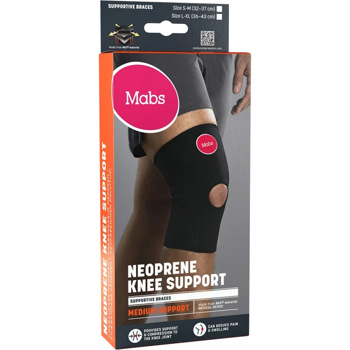 Mabs Neopren Knäbandage Svart S/M Mabs