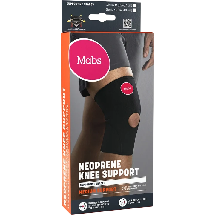 Mabs Neopren Knäbandage Svart L/XL Mabs