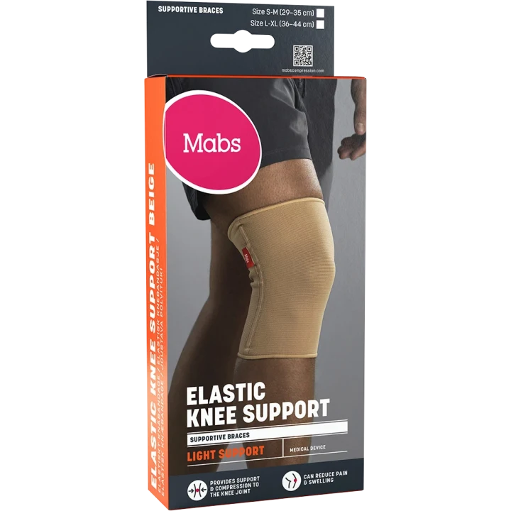Mabs Elastiskt Knäbandage Beige S/M Mabs
