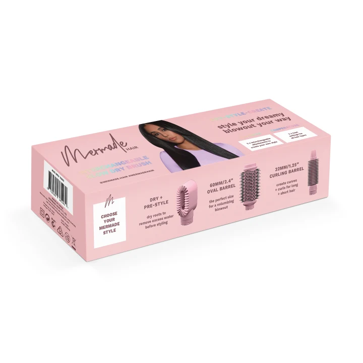 Mermade Interchangeable Blow Dry Brush Mermade