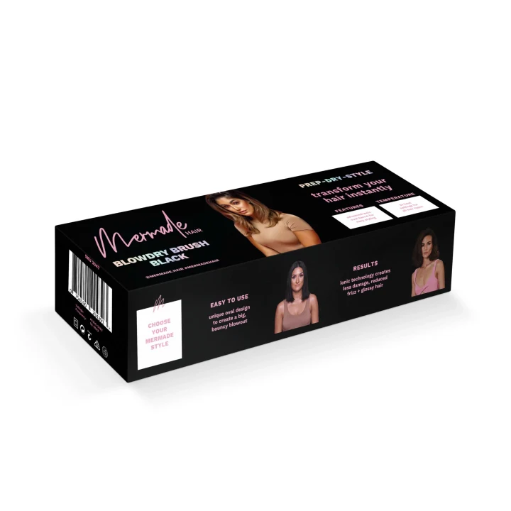 Mermade Blow Dry Brush Black Mermade