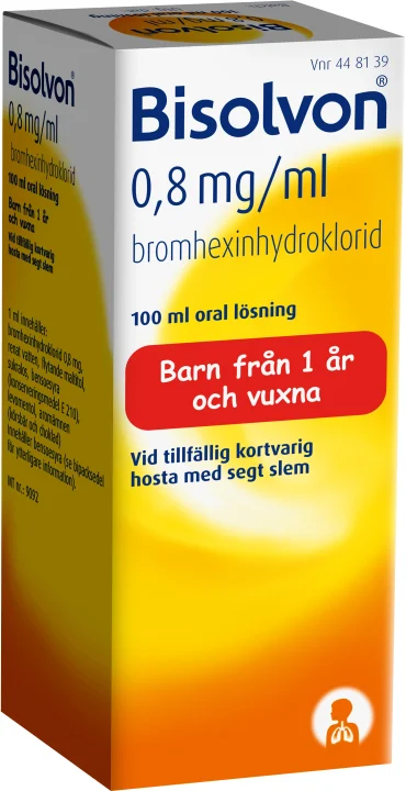 Bisolvon Oral lösning 0,8mg/ml Flaska 100 ml Bisolvon