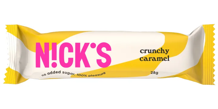 NICK'S Crunchy Caramel Chocolatebar 28 g Nicks