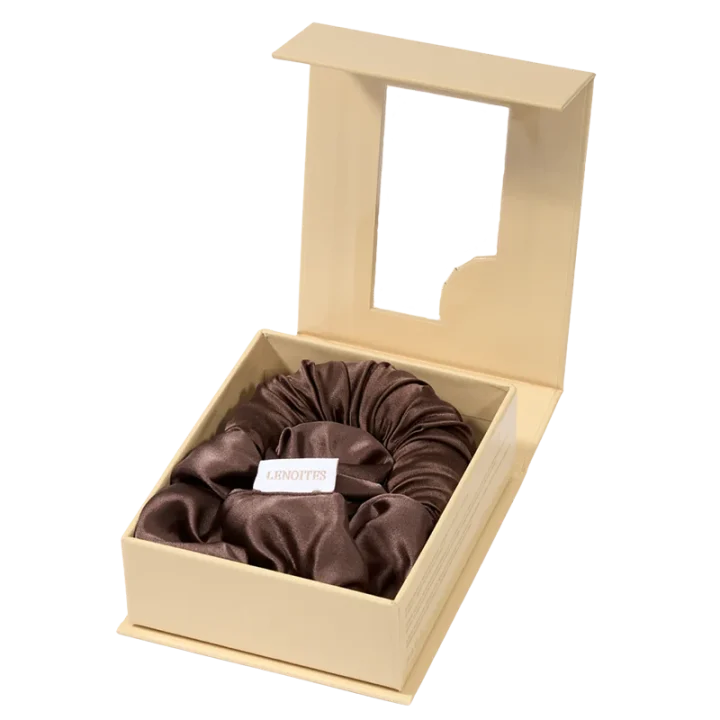 Lenoites Blowout Tie in Mulberry Silk Small Brown Lenoites