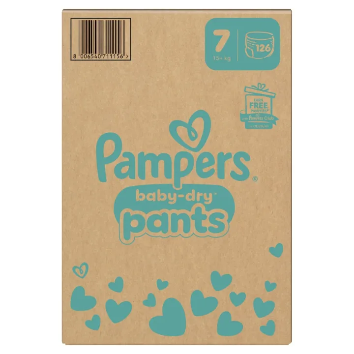 Pampers Baby-Dry stl 7 15 kg+ 126 st Pampers