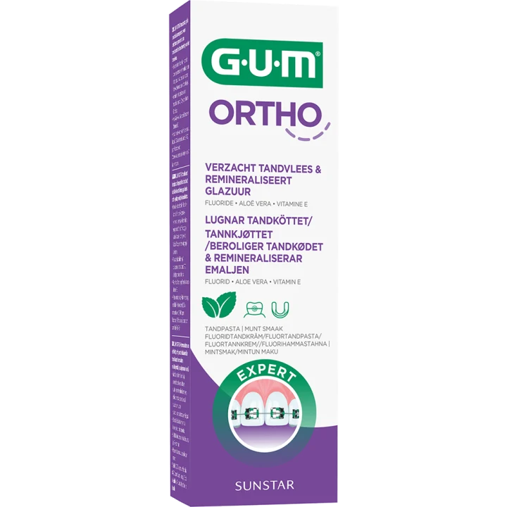 GUM Ortho Fluoridtandkräm 75 ml Gum