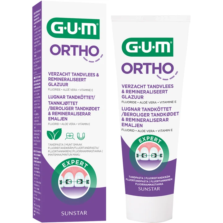 GUM Ortho Fluoridtandkräm 75 ml Gum
