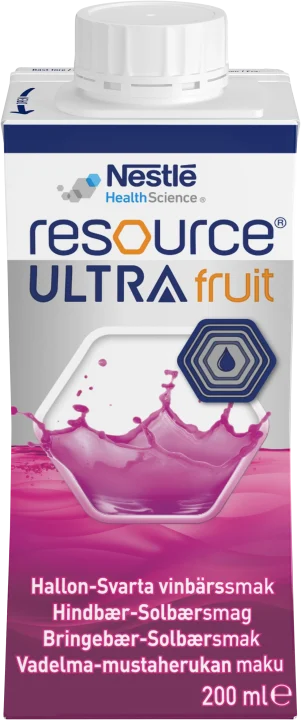 Resource Ultra Fruit Hallon/Svartvinbär 4x200 ml Resource