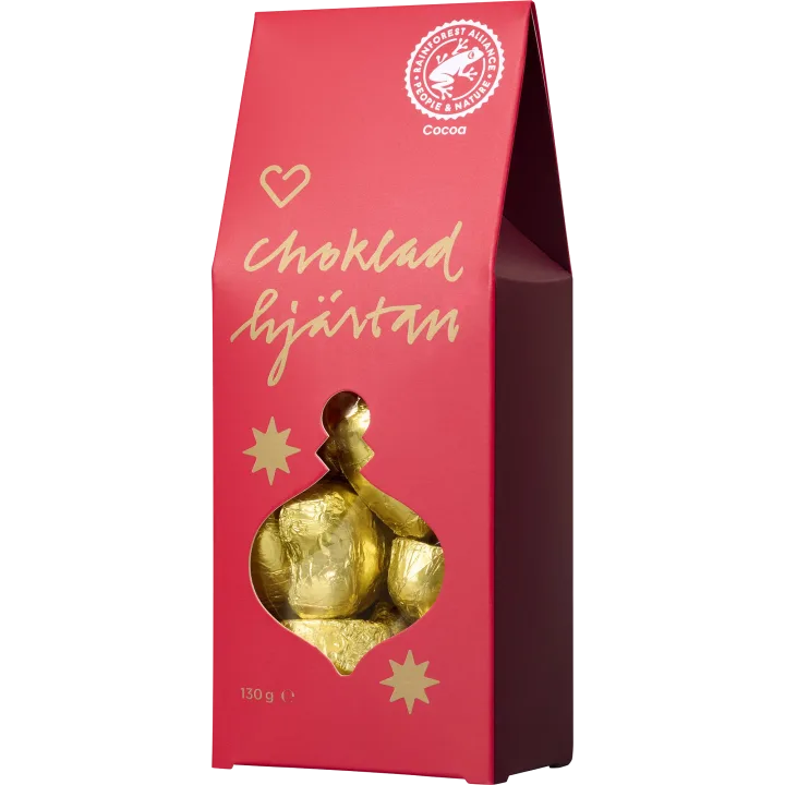 Hjärtats Chokladhjärtan 130 g Hjärtats
