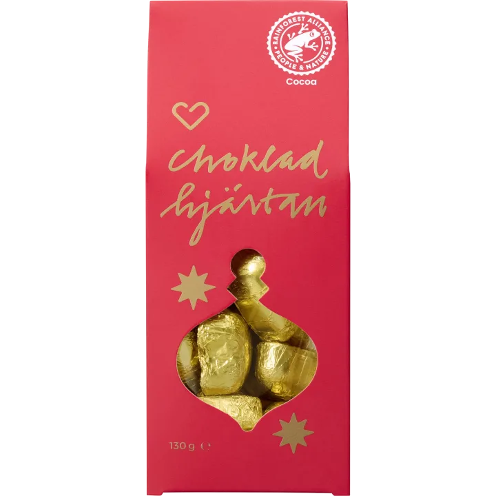 Hjärtats Chokladhjärtan 130 g Hjärtats