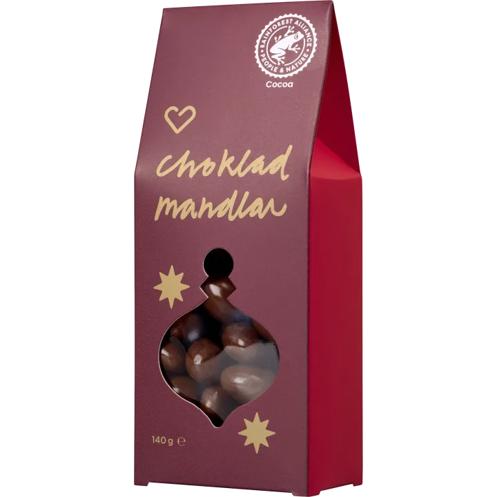 Hjärtats Chokladmandlar 140 g Hjärtats