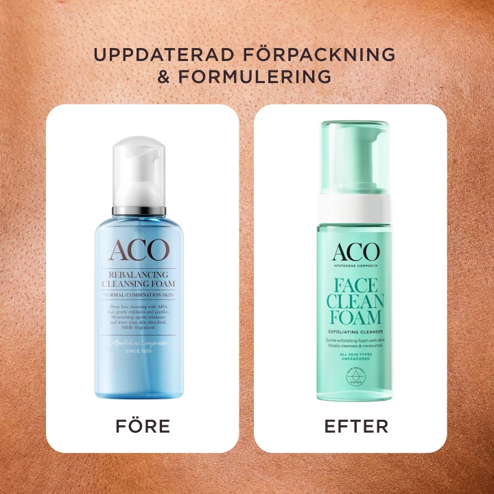 ACO Face Exfoliating Cleansing Foam 150 ml ACO