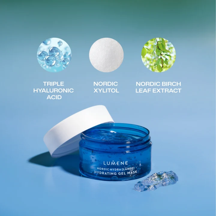 Lumene Nordic Hydra  Face Hydrating Gel Mask 100 ml Lumene