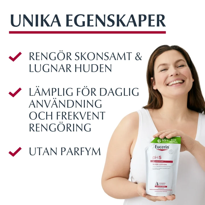 Eucerin pH5 Washlotion oparfymerad refill 400 ml Eucerin