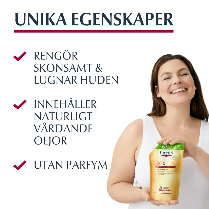Eucerin pH5 Shower Oil oparfymerad refill 400 ml Eucerin