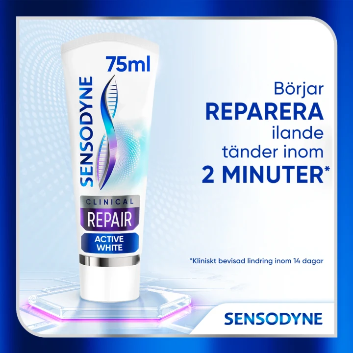 Sensodyne Clinical Repair Active White Tandkräm 75ml Sensodyne