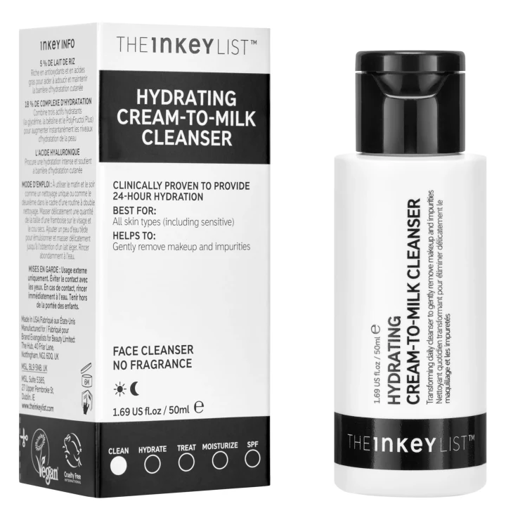 The Inkey List Hydrating Cream to Milk Cleanser  50 ml The Inkey List 