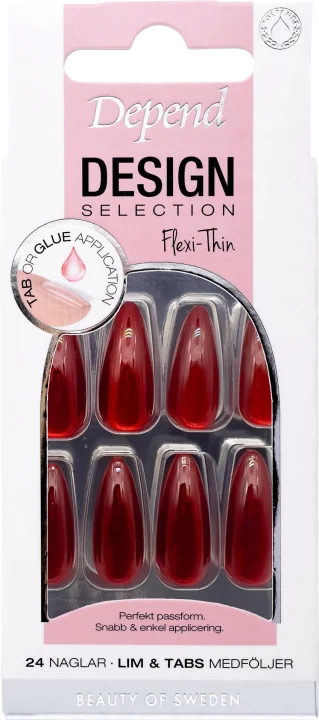 Depend Design Selection 24 st Ruby Red Almond Depend