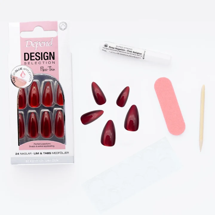 Depend Design Selection 24 st Ruby Red Almond Depend