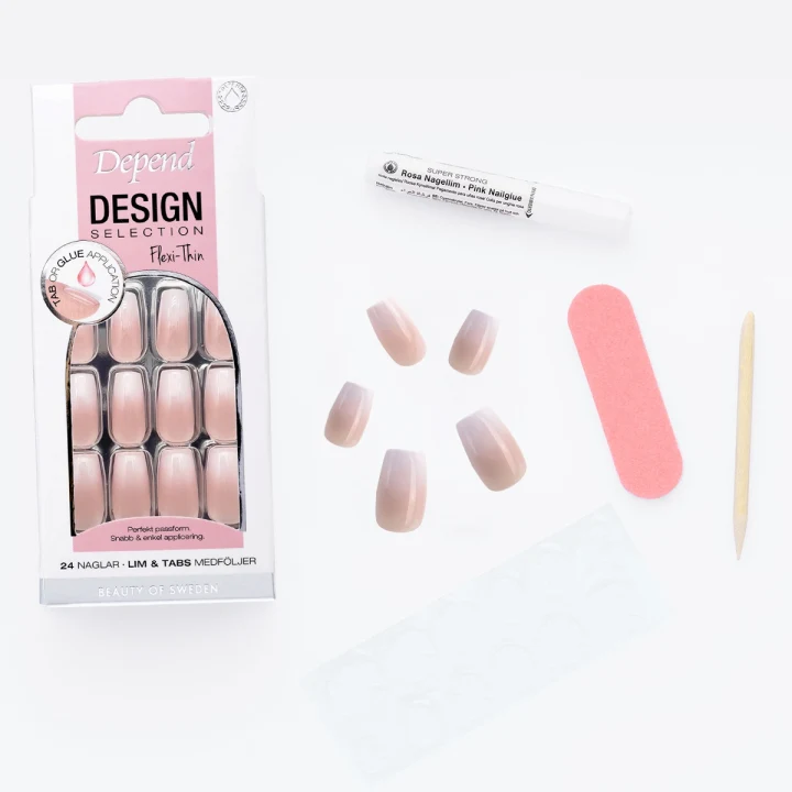 Depend Design Selection 24 st French Ombre Short Coffin Depend