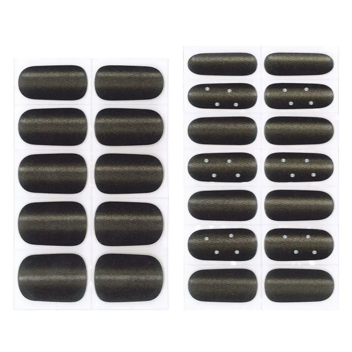 Depend Gel iQ Gel Nail Strips 24 st Black Mesh Cat Eye Depend