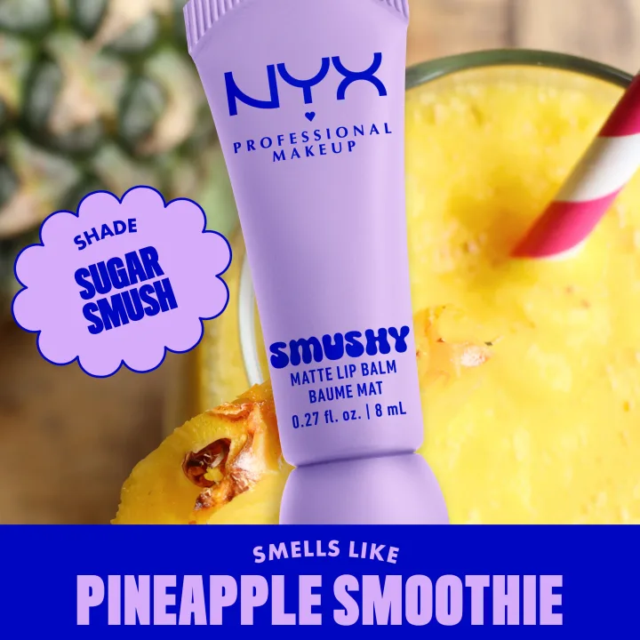 NYX Professional Makeup Smushy Matte Läppbalsam 8 ml 1 Sugar Smush NYX Professional Makeup