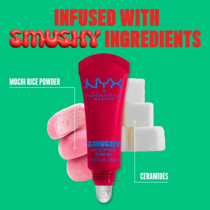 NYX Professional Makeup Smushy Matte Läppbalsam 8 ml 10 Sassy Stuff NYX Professional Makeup