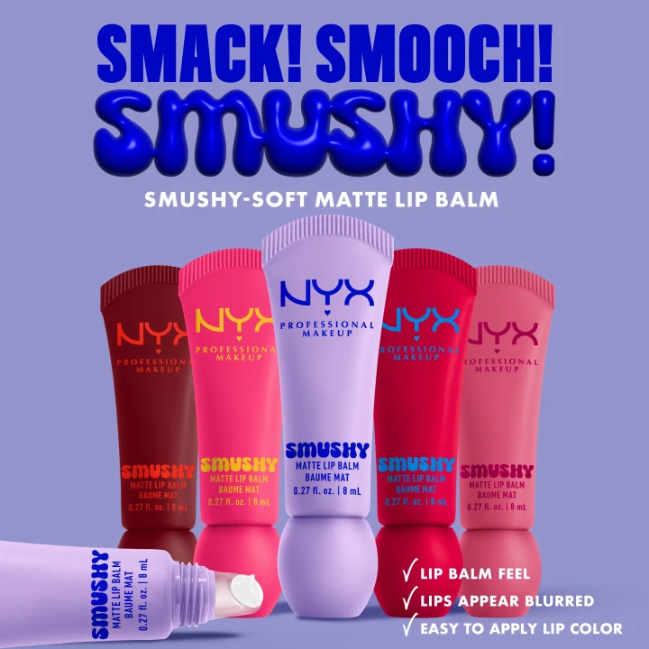 NYX Professional Makeup Smushy Matte Läppbalsam 8 ml 5 Snuggle SZN NYX Professional Makeup