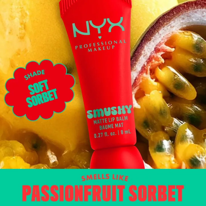 NYX Professional Makeup Smushy Matte Läppbalsam 8 ml 9 Soft Sorbet NYX Professional Makeup