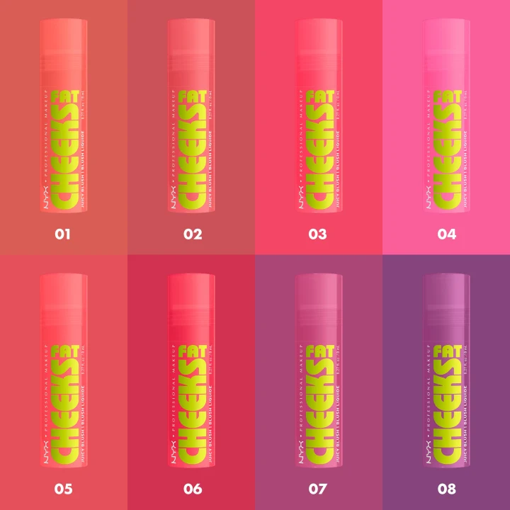 NYX Professional Makeup Fat Cheeks Rouge 8 ml 5 Peach Plunge NYX Professional Makeup