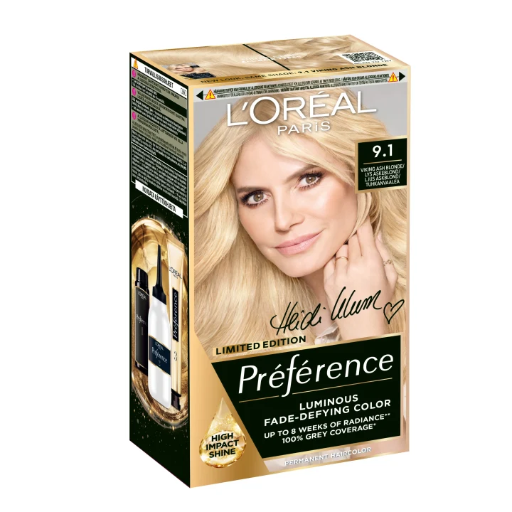 L'Oréal Paris Préférence Permanent Hårfärg 9.1 Viking Ash Blonde LOreal Paris