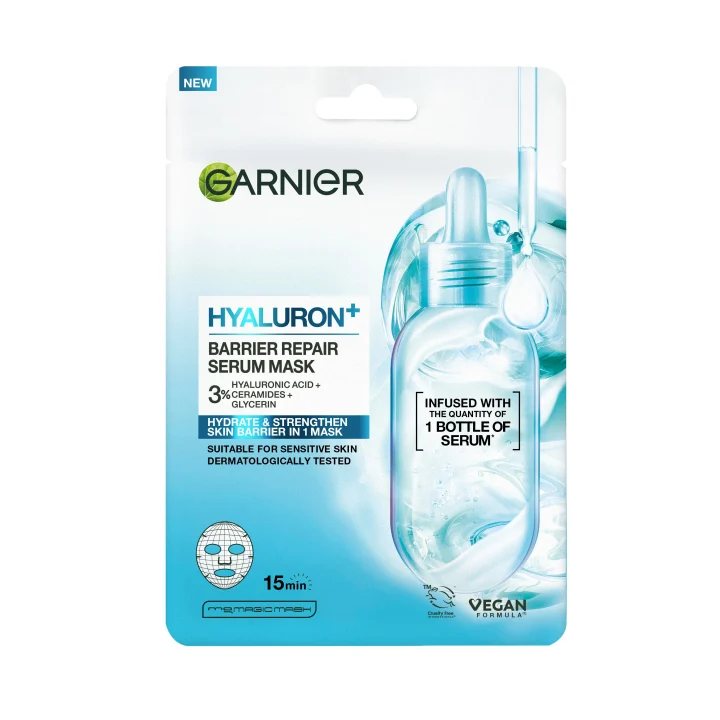 Garnier Hyaluron+ Barrier Repair Tissuemask 28 g Garnier